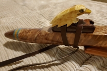 Maple Burl Native American Flute, Minor, Mid F#-4, #N16I